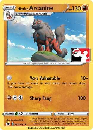 Hisuian Arcanine 084/196 - Rare