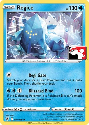 Regice 037/189 - Rare