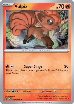 Vulpix 037/165 - Common