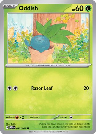 Oddish 043/165 - Common