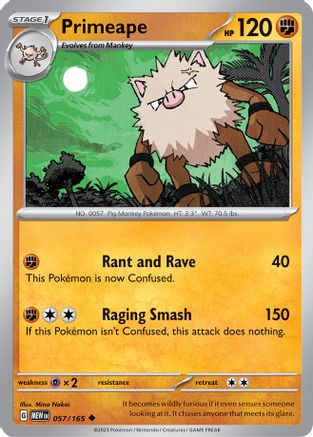 Primeape 057/165 - Uncommon