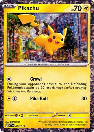 Pikachu 006/015 - Promo - Holofoil