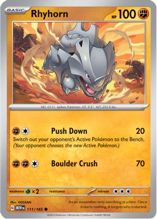Rhyhorn 111/165 - Common