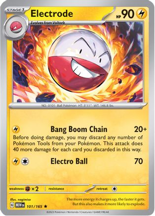 Electrode 101/165 - Rare - Holofoil