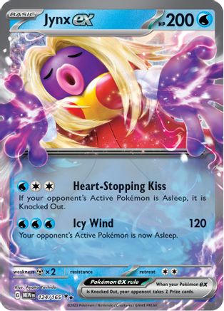 Jynx ex 124/165 - Double Rare - Holofoil