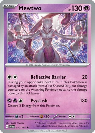 Mewtwo 150/165 - Rare - Holofoil