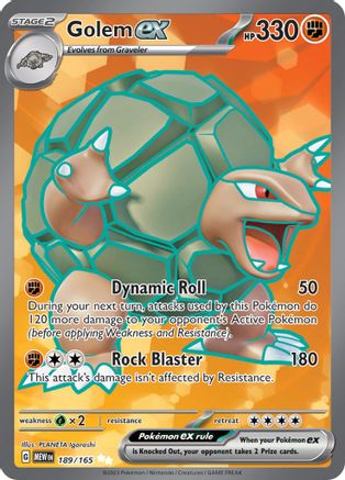 Golem ex 189/165 - Ultra Rare - Holofoil