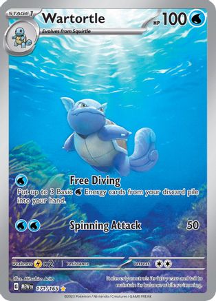 Wartortle 171/165 - Illustration Rare - Holofoil