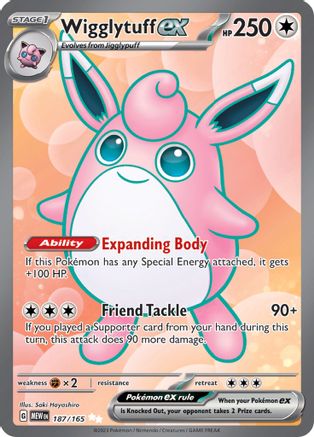 Wigglytuff ex 187/165 - Ultra Rare - Holofoil