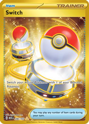 Switch 206/165 - Hyper Rare - Holofoil