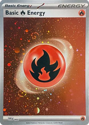 Basic Fire Energy (Cosmos Holo) 002 - Common - Holofoil