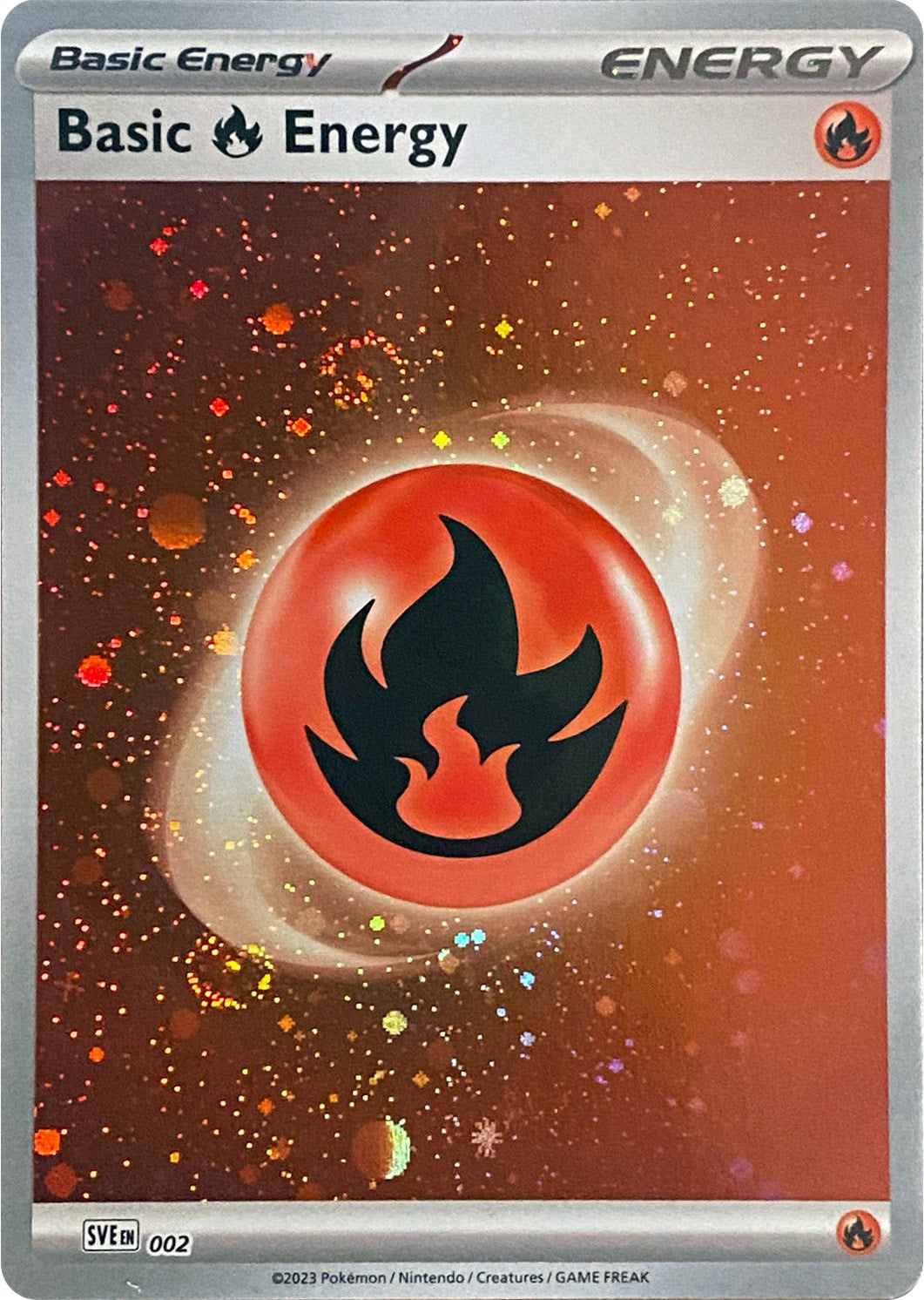 Basic Fire Energy (Cosmos Holo) 002 - Common - Holofoil