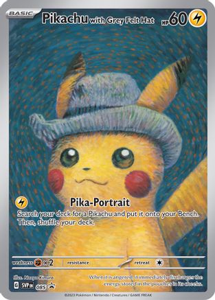 Pikachu with Grey Felt Hat 085 - Promo
