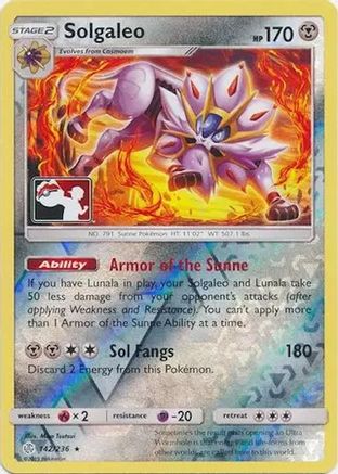Solgaleo 142 - Holo Rare - Reverse Holofoil