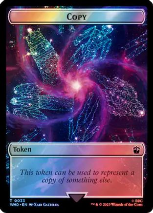 Copy // Clue (0055) Double-Sided Token (Surge Foil) (WHO-33 // 55) - Universes Beyond: Doctor Who Foil