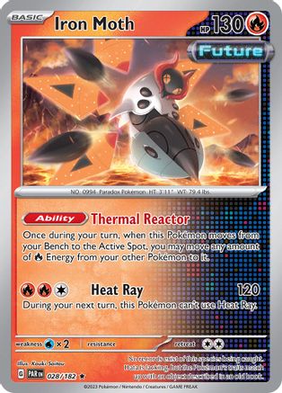 Iron Moth 028/182 - Rare - Holofoil