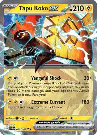 Tapu Koko ex 068/182 - Double Rare - Holofoil