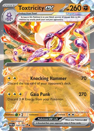 Toxtricity ex 100/182 - Double Rare - Holofoil