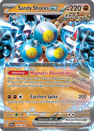Sandy Shocks ex 108/182 - Double Rare - Holofoil