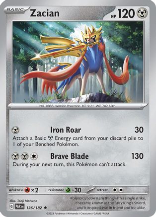Zacian 136/182 - Rare - Holofoil