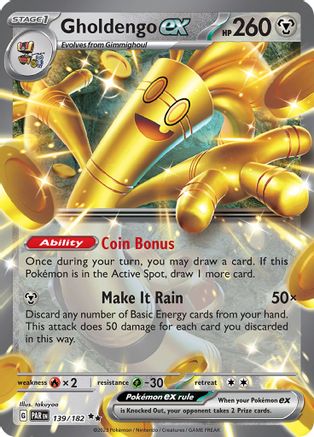 Gholdengo ex 139/182 - Double Rare - Holofoil