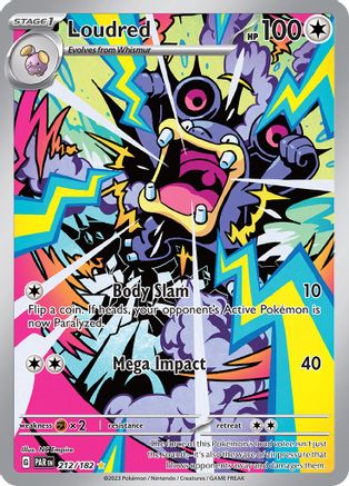Loudred 212/182 - Illustration Rare - Holofoil