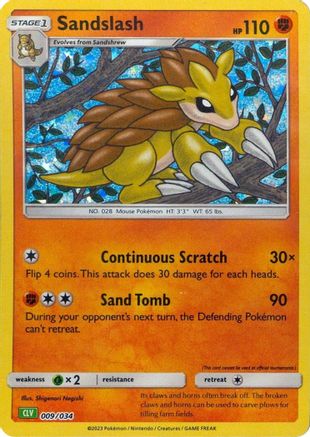 Sandslash 009/034 - Classic Collection - Holofoil