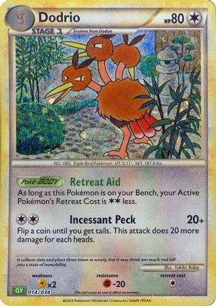 Dodrio 014/034 - Classic Collection - Holofoil