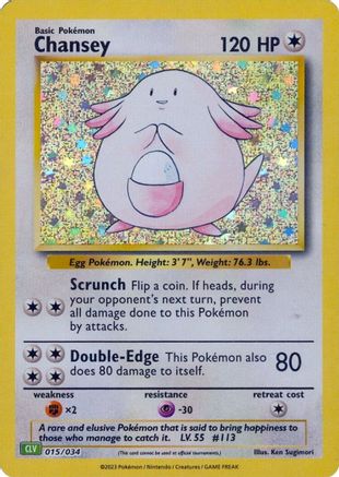 Chansey 015/034 - Classic Collection - Holofoil