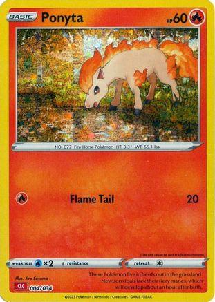 Ponyta 004/034 - Classic Collection - Holofoil