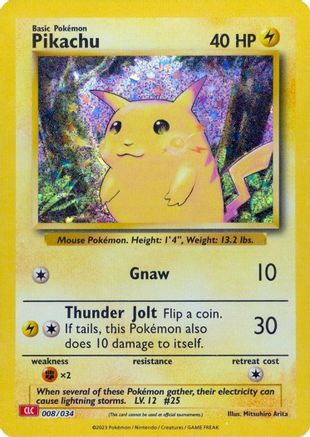 Pikachu 008/034 - Classic Collection - Holofoil