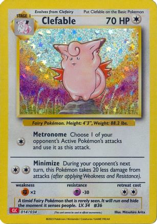 Clefable 014/034 - Classic Collection - Holofoil