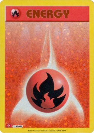 Basic Fire Energy 033/034 - Classic Collection - Holofoil