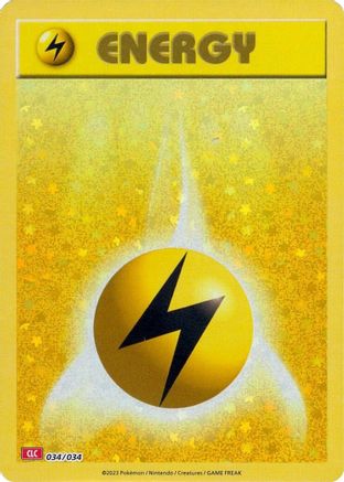 Basic Lightning Energy 034/034 - Classic Collection - Holofoil
