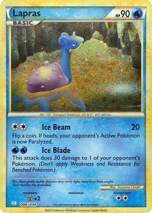 Lapras 008/034 - Classic Collection - Holofoil