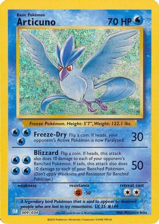 Articuno 009/034 - Classic Collection - Holofoil