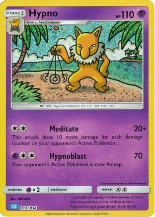 Hypno 012/034 - Classic Collection - Holofoil