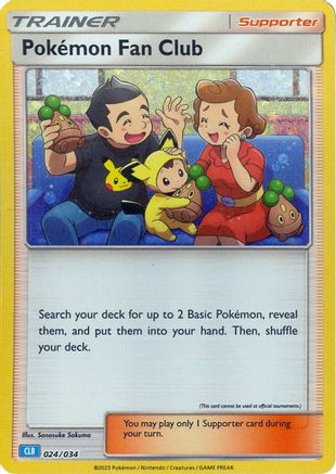 Pokemon Fan Club (CLB) 024/034 - Classic Collection - Holofoil