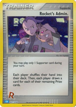 Rocket's Admin. (CLB) 027/034 - Classic Collection - Holofoil