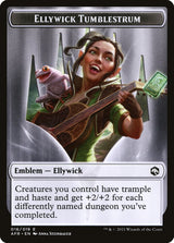 Spider // Ellywick Tumblestrum Emblem Double-Sided Token [Dungeons & Dragons: Adventures in the Forgotten Realms Tokens]