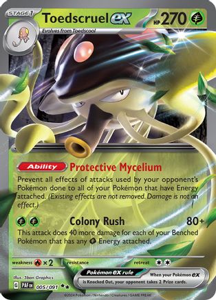 Toedscruel ex 005/091 - Double Rare - Holofoil