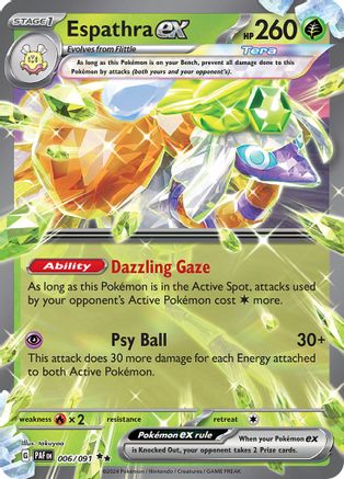 Espathra ex 006/091 - Double Rare - Holofoil