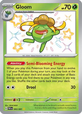 Gloom 093/091 - Shiny Rare - Holofoil