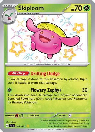 Skiploom 097/091 - Shiny Rare - Holofoil