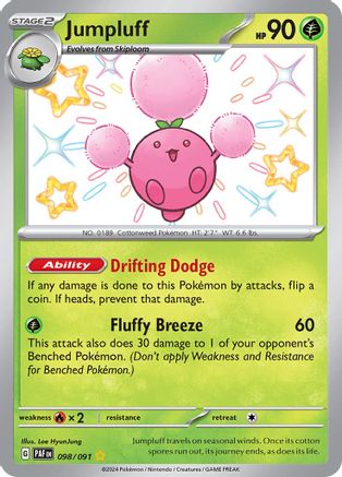 Jumpluff 098/091 - Shiny Rare - Holofoil