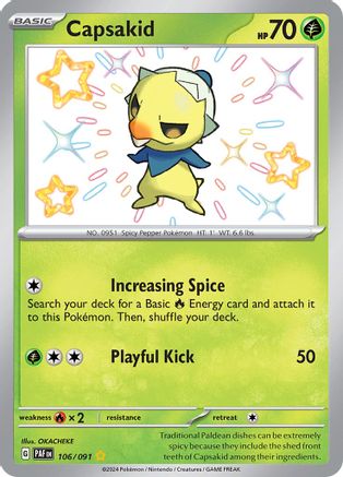 Capsakid 106/091 - Shiny Rare - Holofoil