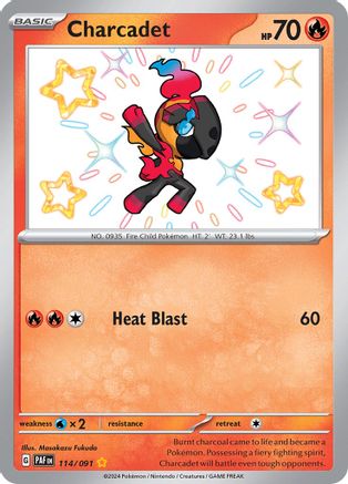 Charcadet 114/091 - Shiny Rare - Holofoil