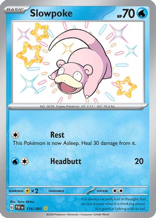 Slowpoke 116/091 - Shiny Rare - Holofoil