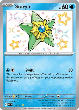 Staryu 118/091 - Shiny Rare - Holofoil