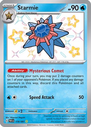 Starmie 119/091 - Shiny Rare - Holofoil